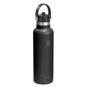 Hydro Flask Standard Mouth with Flex Straw Cap 21oz/621ml Black