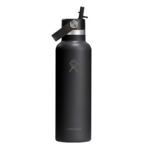 Hydro Flask Standard Mouth with Flex Straw Cap 21oz/621ml Black