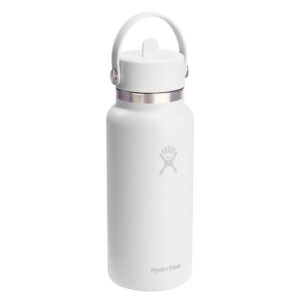 Hydro Flask Wide Mouth with Flex Straw Cap 32oz/946ml White
