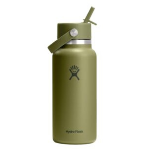 Hydro Flask Wide Mouth with Flex Straw Cap 32oz/946ml Palmer Green