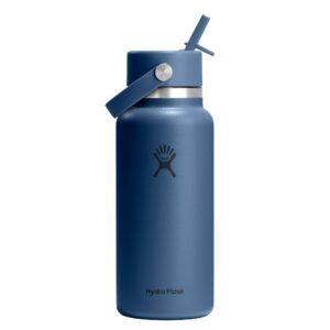 Hydro Flask Wide Mouth with Flex Straw Cap 32oz/946ml Harbour Blue